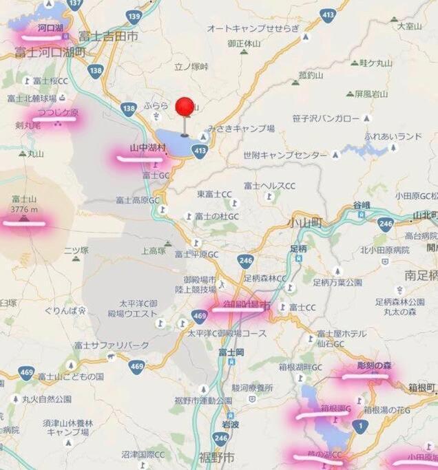 Villa Away From Noise,View Fuji Mt In The Designer House Yamanakako Exterior foto